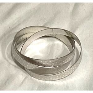 Plunder Bangles Trio Bracelet Hammered Metal